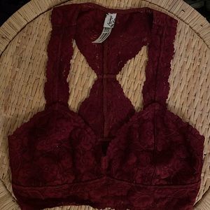 FREE PEOPLE RED BRALETTE! BRAND NEW!